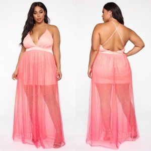 Fashion Nova Walking On Clouds Maxi Dress